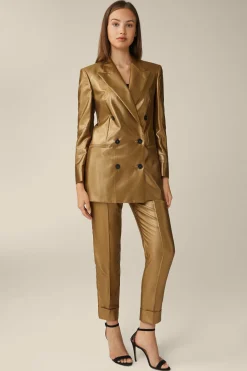 Viskosemix-Doppelreiher-Longblazer Mit Lurex In*Windsor Best