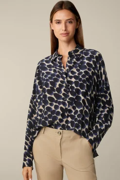Viskose-Seidenmix-Hemdbluse In*Windsor Fashion