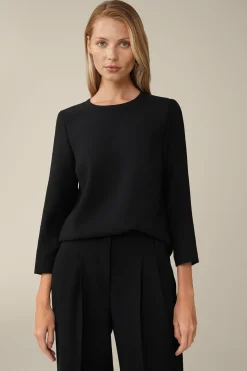 Wollcrepe-Bluse In*Windsor Hot