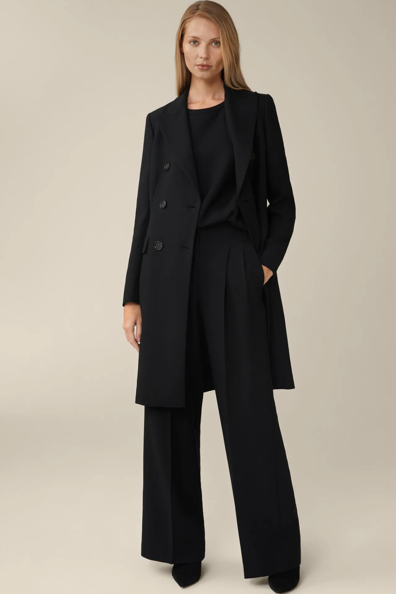 Wollcrepe-Bluse In*Windsor Hot
