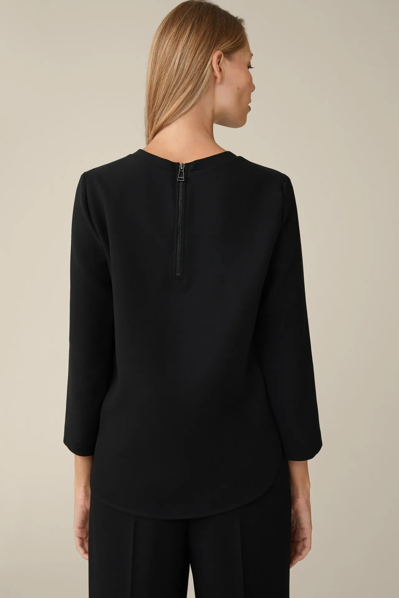 Wollcrepe-Bluse In*Windsor Hot
