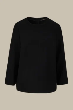 Wollcrepe-Bluse In*Windsor Hot