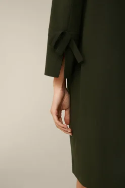 Wollcrepe-Eggshape-Kleid In*Windsor Hot