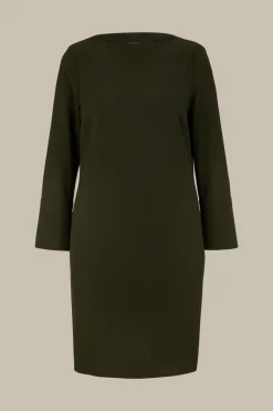 Wollcrepe-Eggshape-Kleid In*Windsor Hot