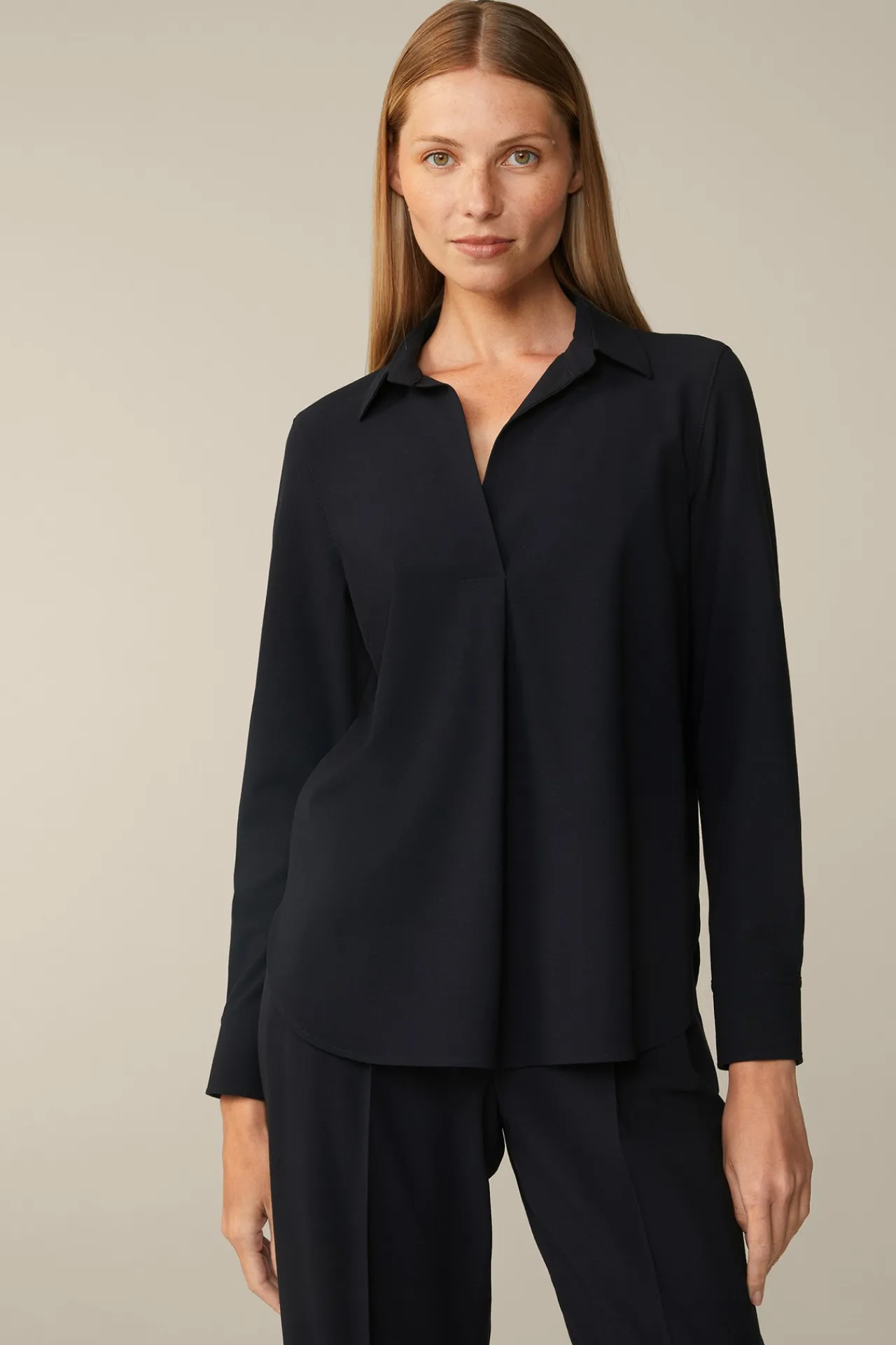 Wollcrepe-Hemdbluse In*Windsor Clearance
