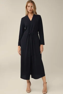 Wollcrepe-Kleid In Midi-Lange In*Windsor Best