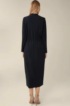 Wollcrepe-Kleid In Midi-Lange In*Windsor Best