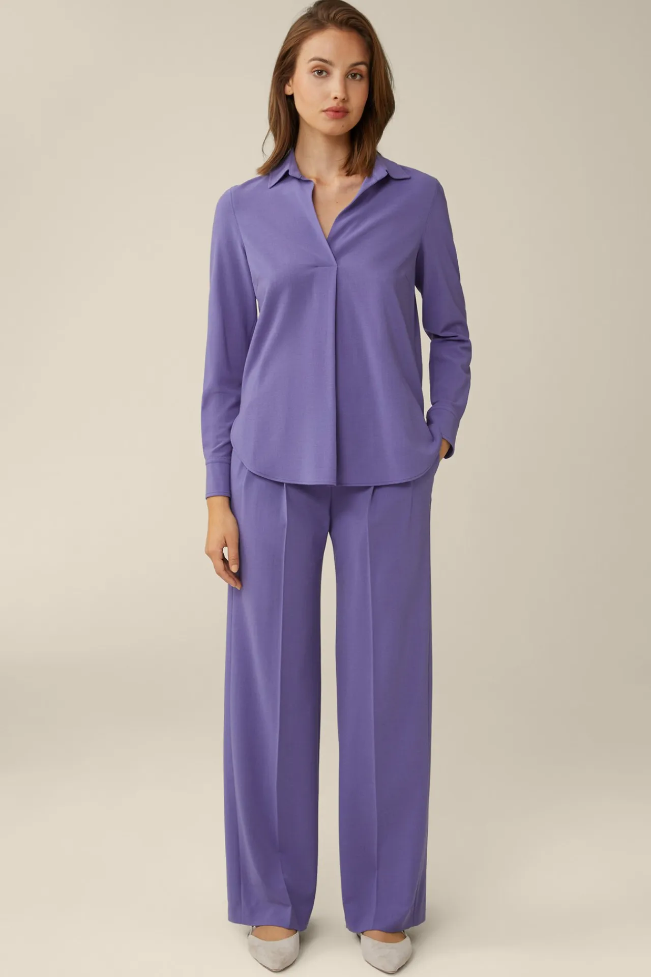 Wollcrepe-Marlene-Hose In*Windsor Sale