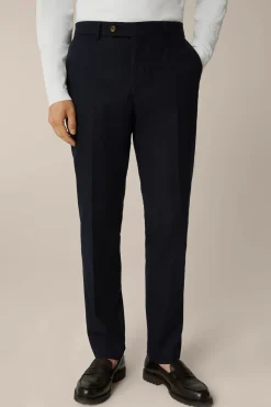 Woll-Flanell-Baukasten-Hose Santios Mit Stretch In*Windsor Fashion