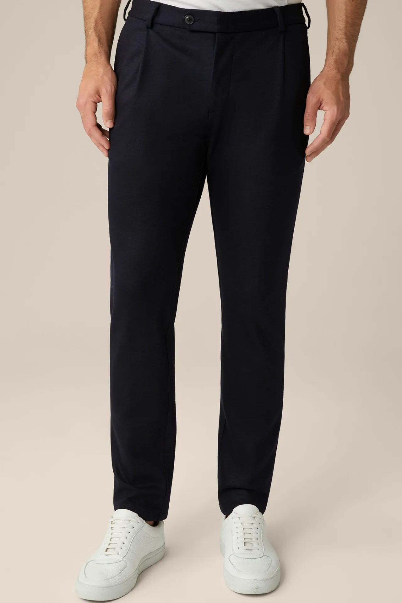 Wolljersey-Baukasten-Hose Floro Mit Bundfalte In*Windsor Outlet