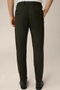 Wolljersey-Baukasten-Hose Floro Mit Bundfalte In Olive*Windsor Online