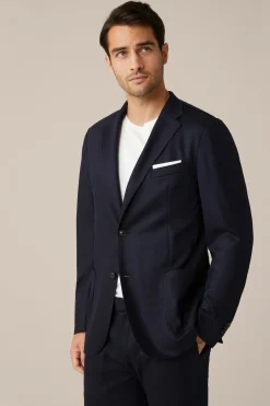 Wolljersey-Baukasten-Sakko Vasto In Dunkelblau*Windsor Fashion