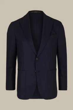 Wolljersey-Baukasten-Sakko Vasto In Dunkelblau*Windsor Fashion
