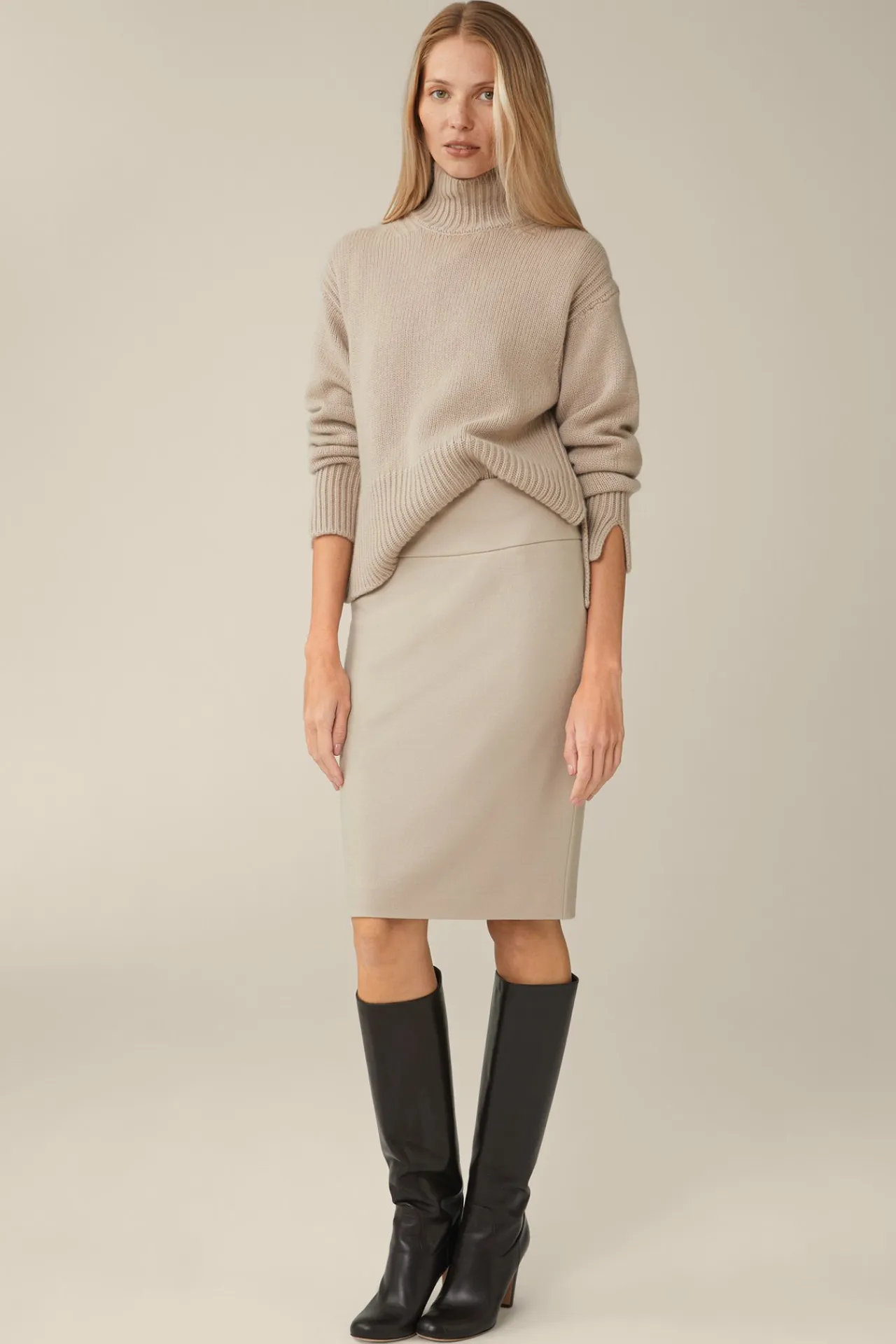 Wolljersey-Bleistift-Rock In*Windsor Sale
