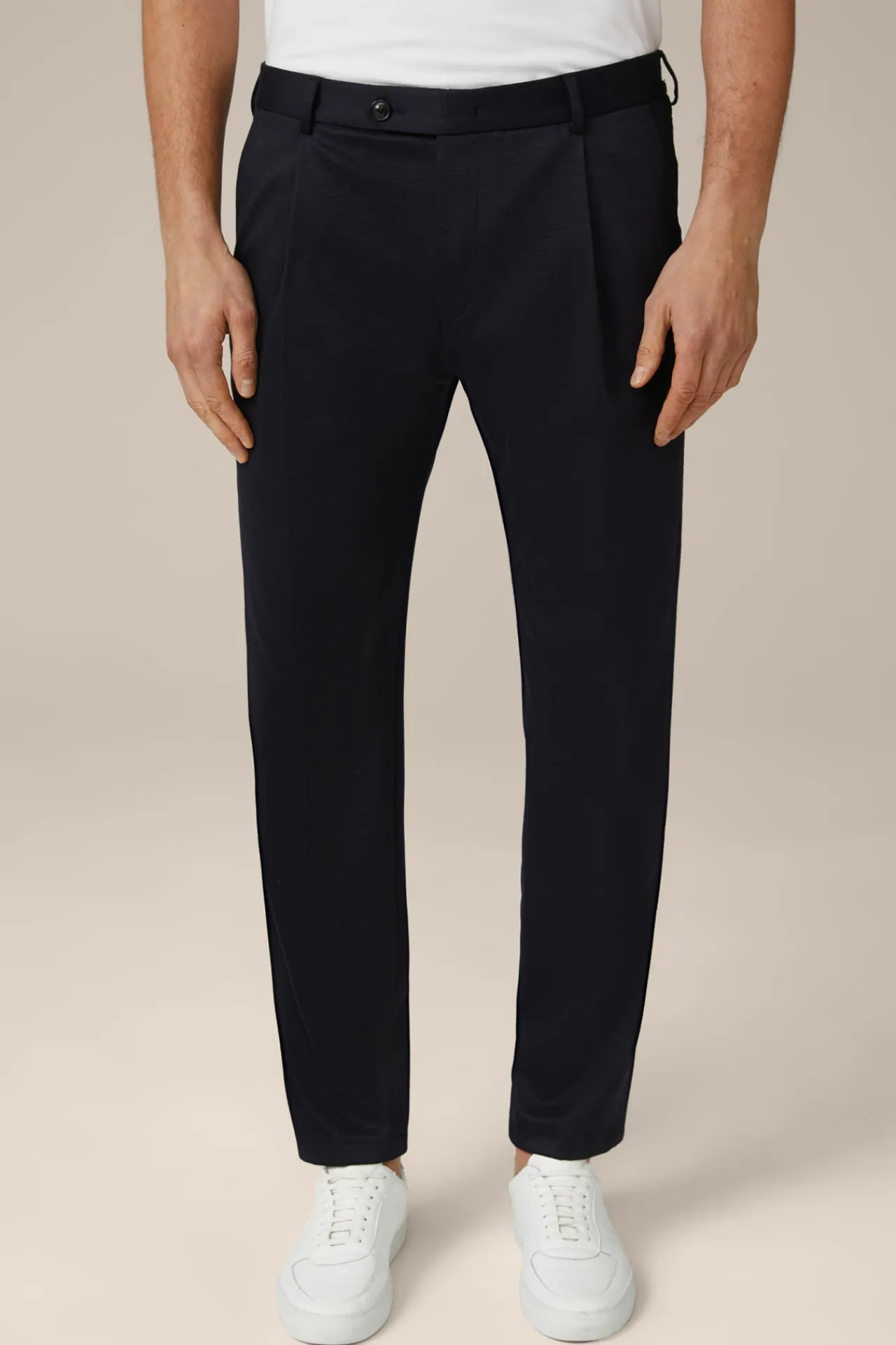 Wolljersey-Bundfaltenhose Floro In*Windsor Clearance