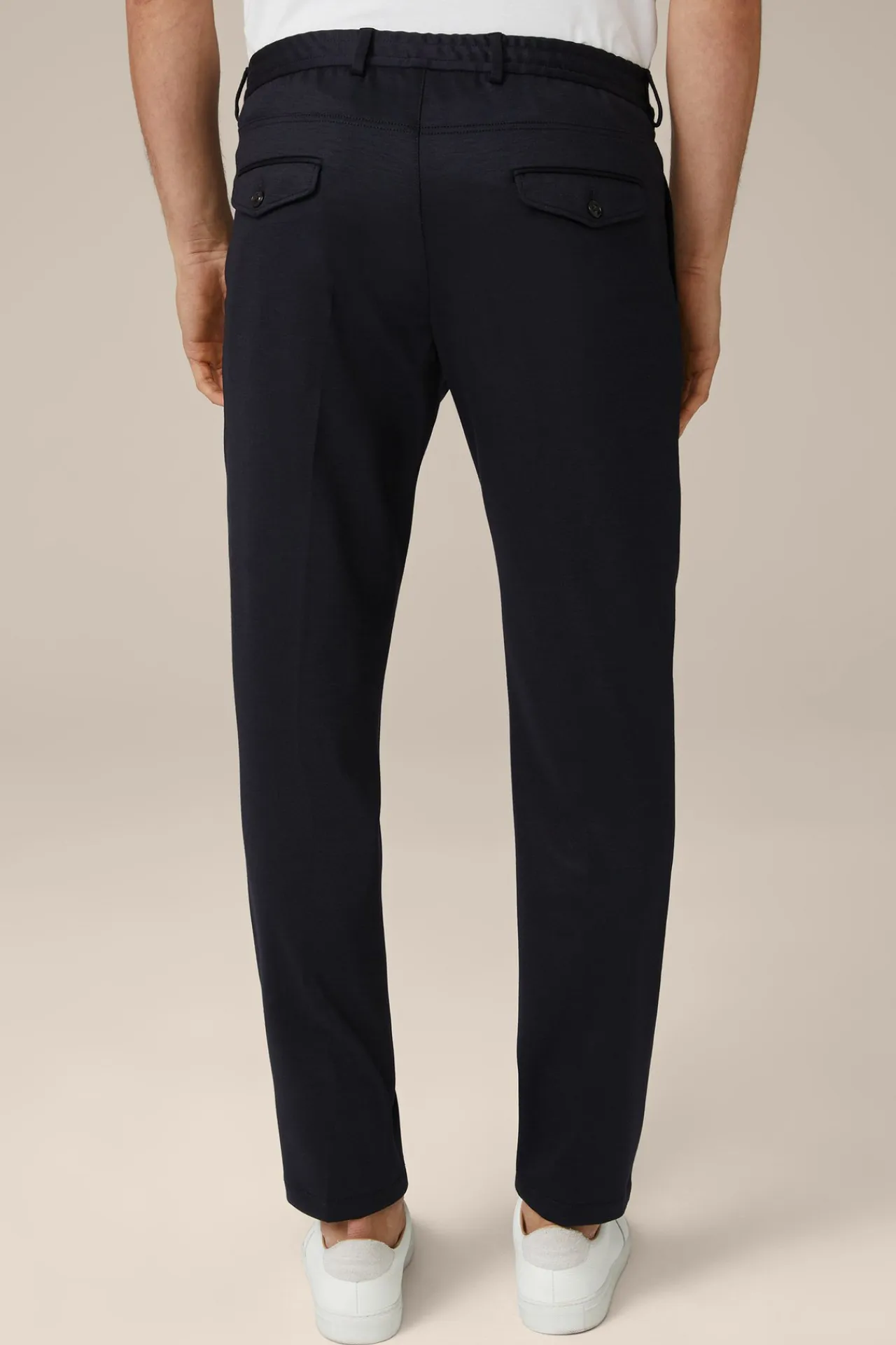 Wolljersey-Bundfaltenhose Floro In*Windsor Clearance