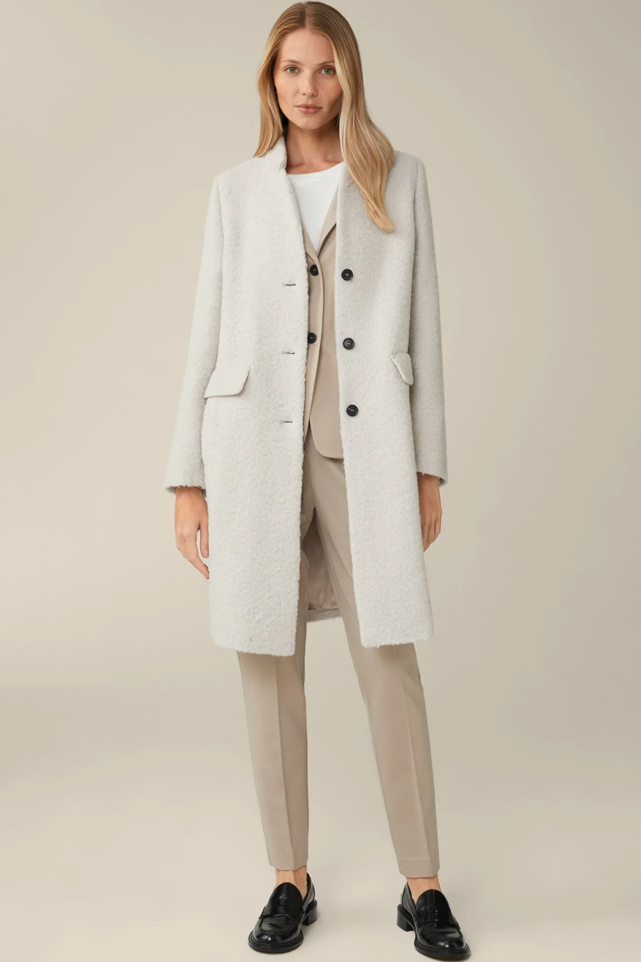 Wolljersey-Bundfalten-Hose In*Windsor Discount