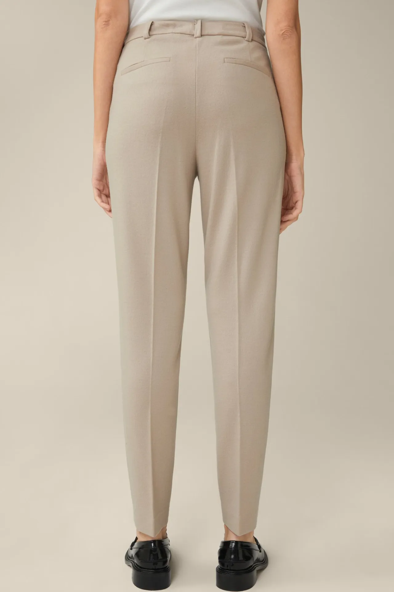 Wolljersey-Bundfalten-Hose In*Windsor Discount