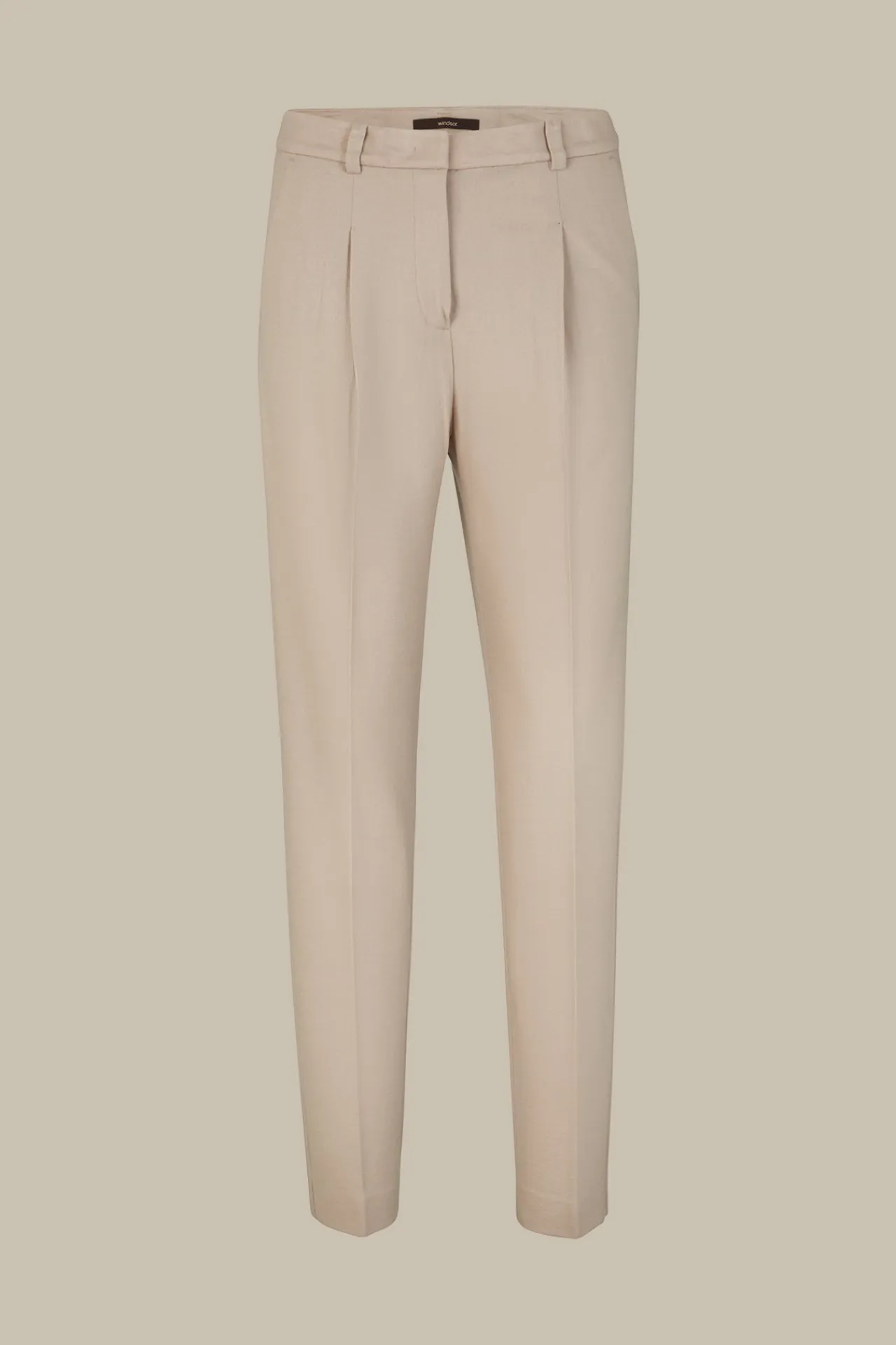 Wolljersey-Bundfalten-Hose In*Windsor Discount