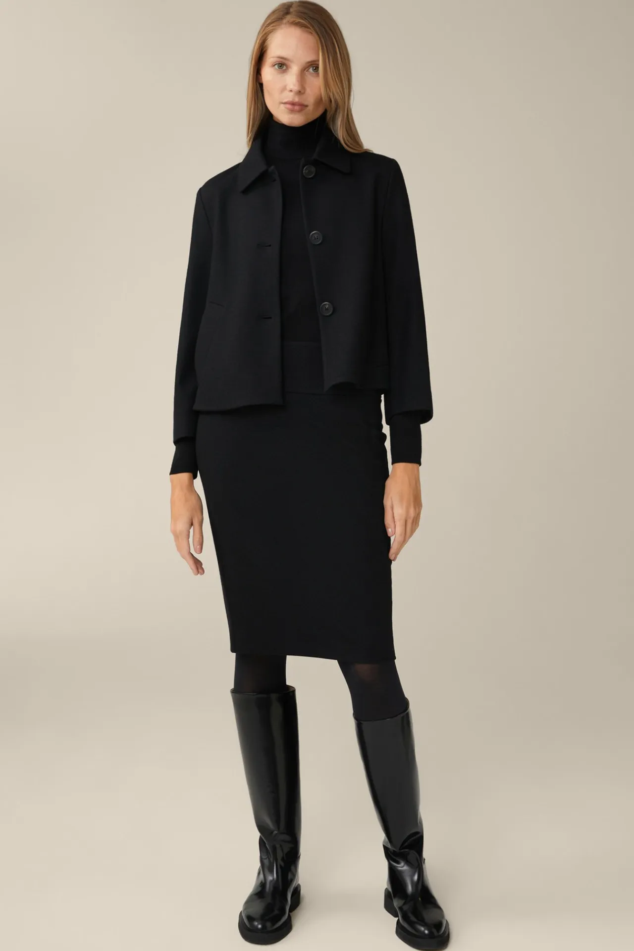 Wolljersey-Kurz-Blazer In*Windsor Best