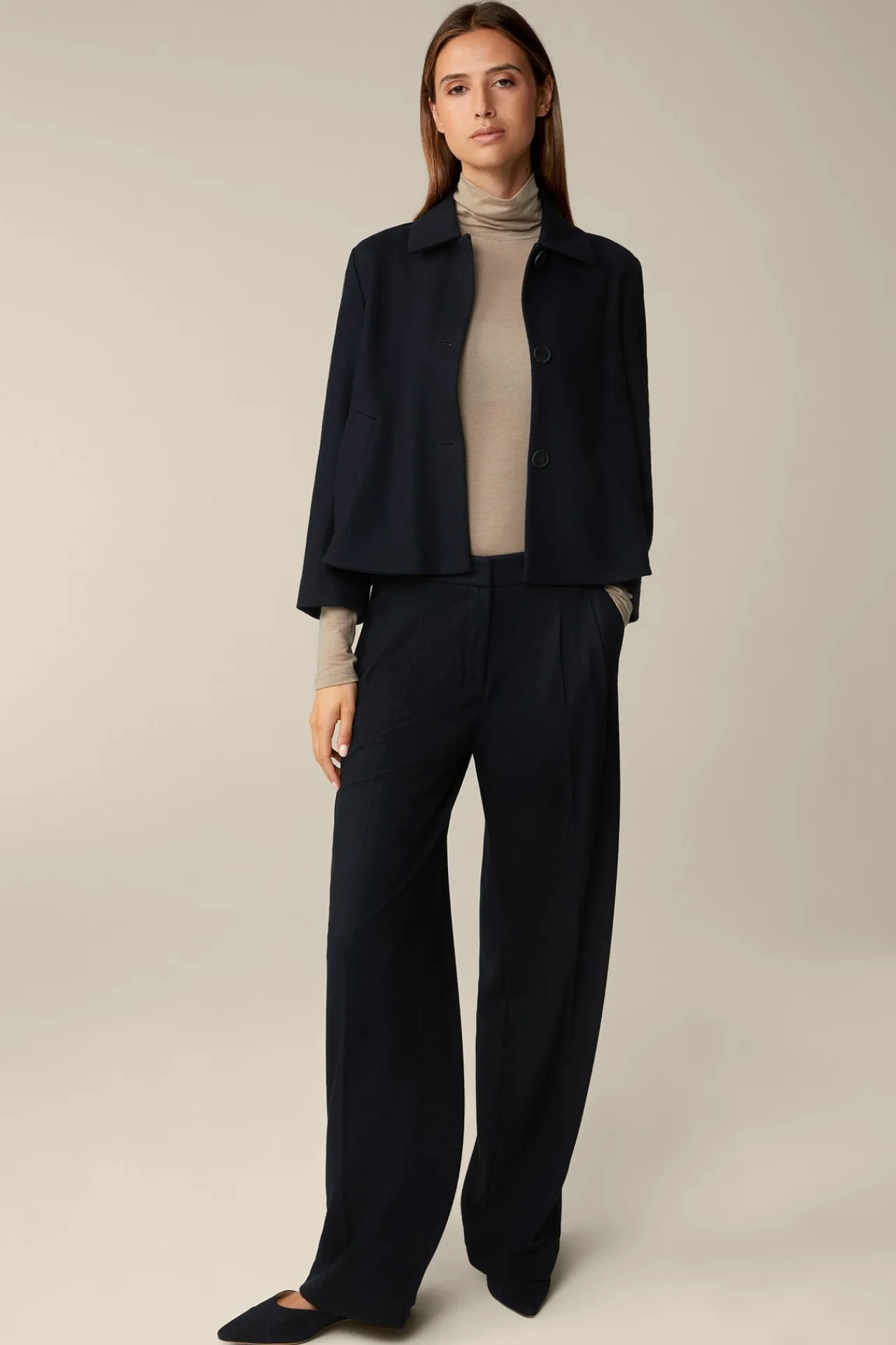 Wolljersey-Kurz-Blazer In*Windsor Best