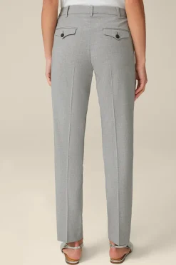Wollmix-Anzug-Hose In Hell Melange*Windsor New