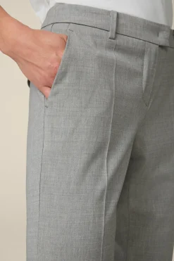 Wollmix-Anzug-Hose In Hell Melange*Windsor New