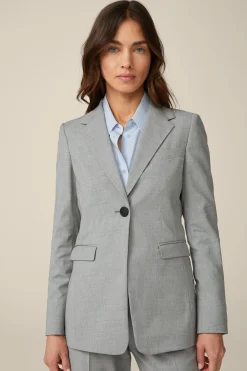 Wollmix-Blazer In Hell Melange*Windsor Outlet