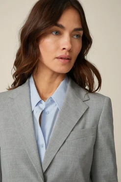 Wollmix-Blazer In Hell Melange*Windsor Outlet