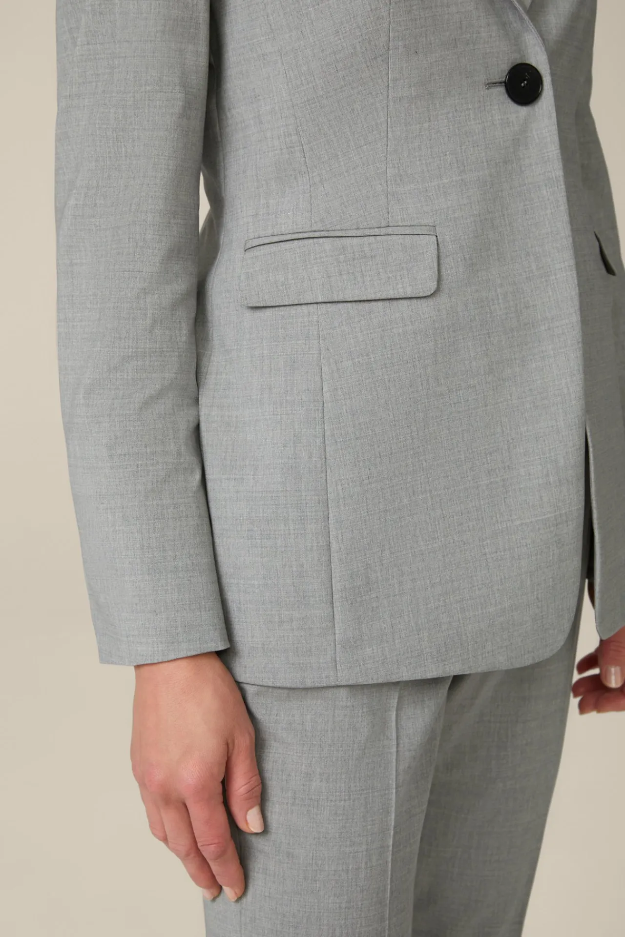Wollmix-Blazer In Hell Melange*Windsor Outlet