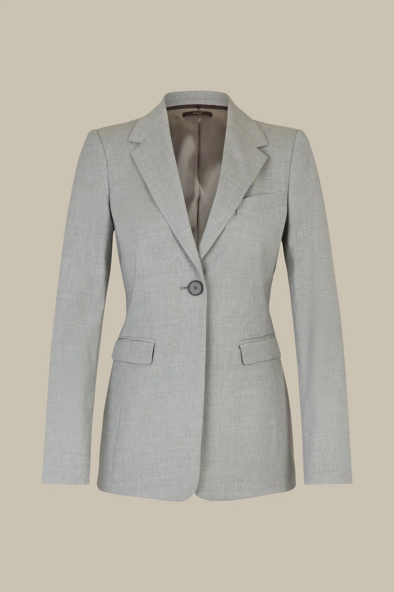 Wollmix-Blazer In Hell Melange*Windsor Outlet
