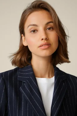 Wollmix-Blazer Mit Kreidestreifen In*Windsor Sale