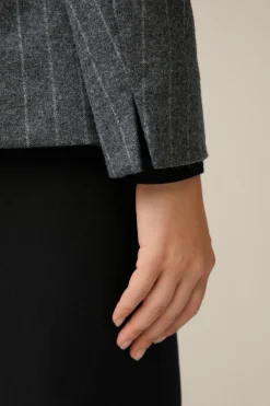 Wollmix-Blazer Mit Kreidestreifen In*Windsor Online