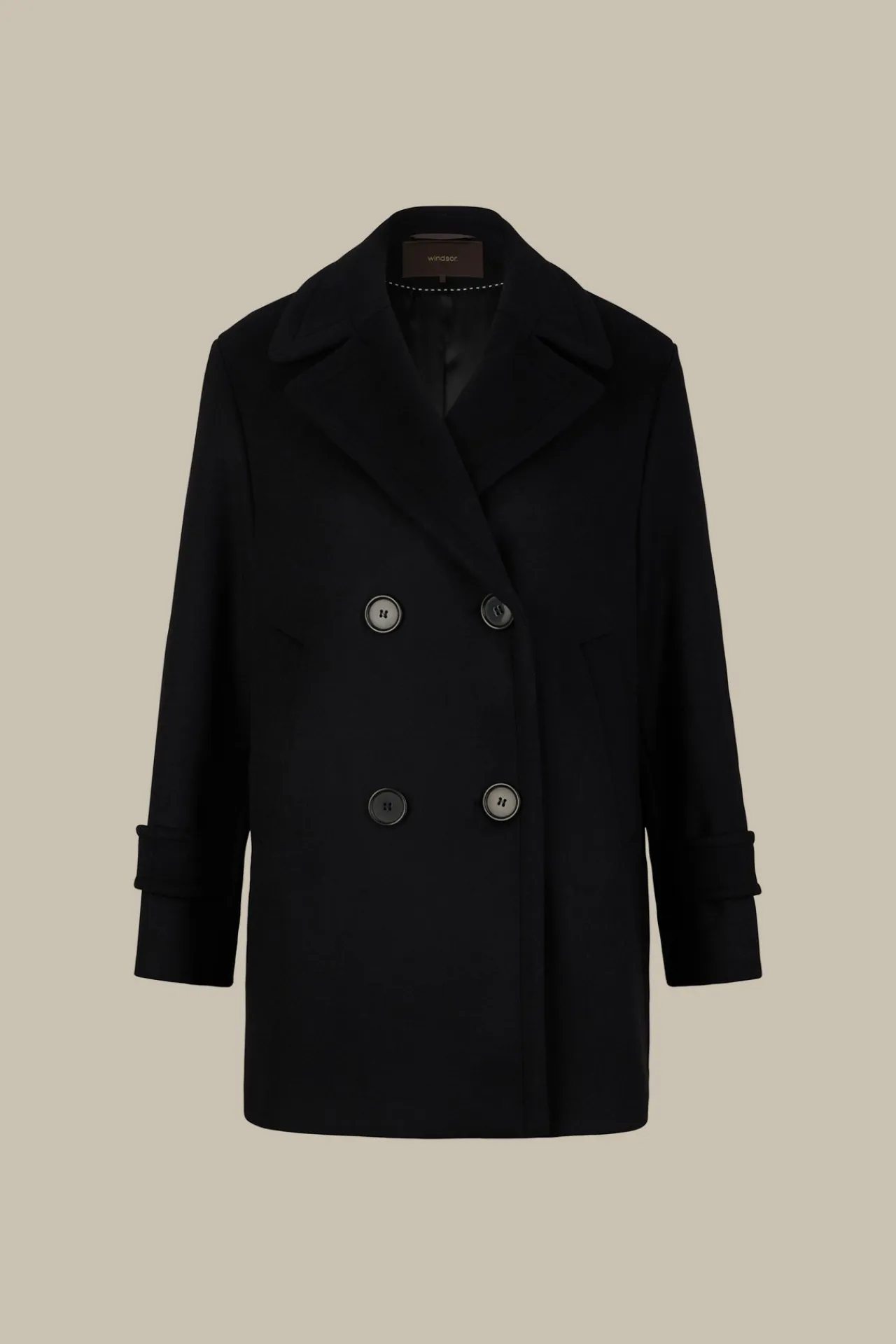 Wollmix-Caban-Jacke Mit Breitem Revers In*Windsor Best