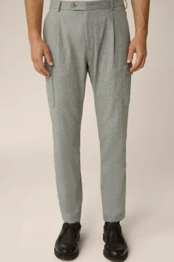 Wollmix-Cargo-Hose Famo Mit Cashmere Und Bundfalte In*Windsor Clearance