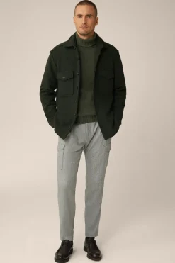 Wollmix-Cargo-Hose Famo Mit Cashmere Und Bundfalte In*Windsor Clearance