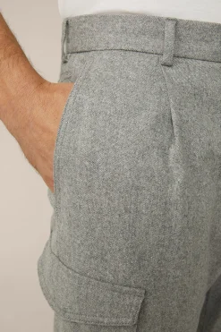 Wollmix-Cargo-Hose Famo Mit Cashmere Und Bundfalte In*Windsor Clearance