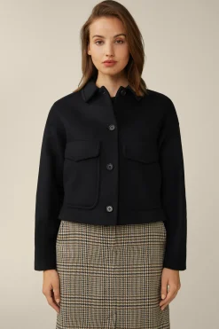 Wollmix-Kurz-Jacke In*Windsor New