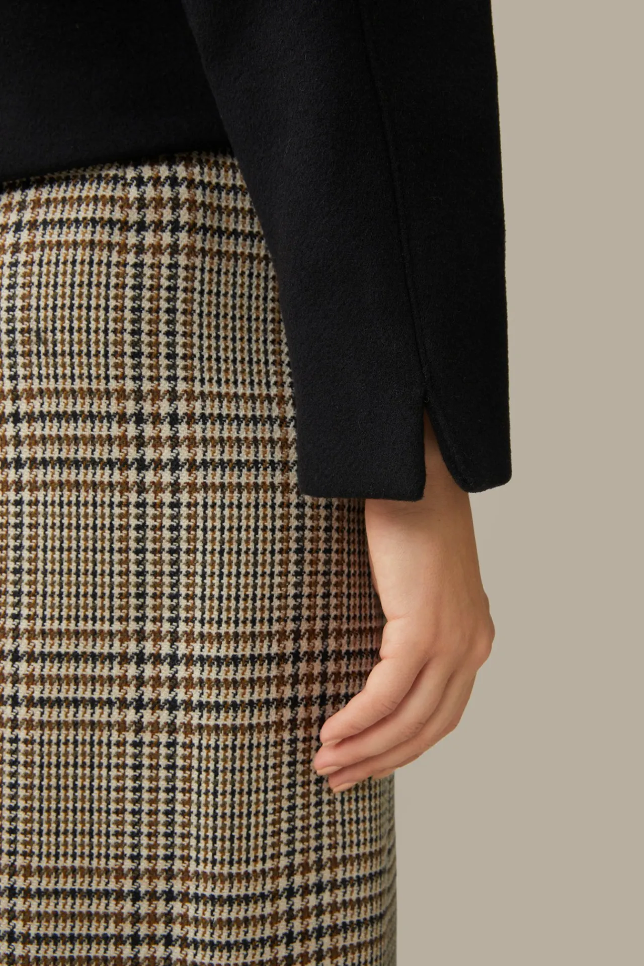 Wollmix-Kurz-Jacke In*Windsor New