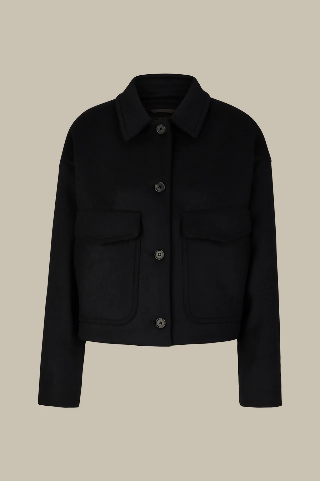 Wollmix-Kurz-Jacke In*Windsor New