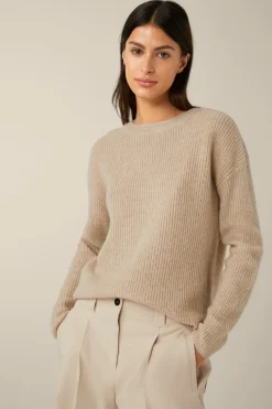 Wollmix-Pullover Mit Seide Und Cashmere In*Windsor Hot