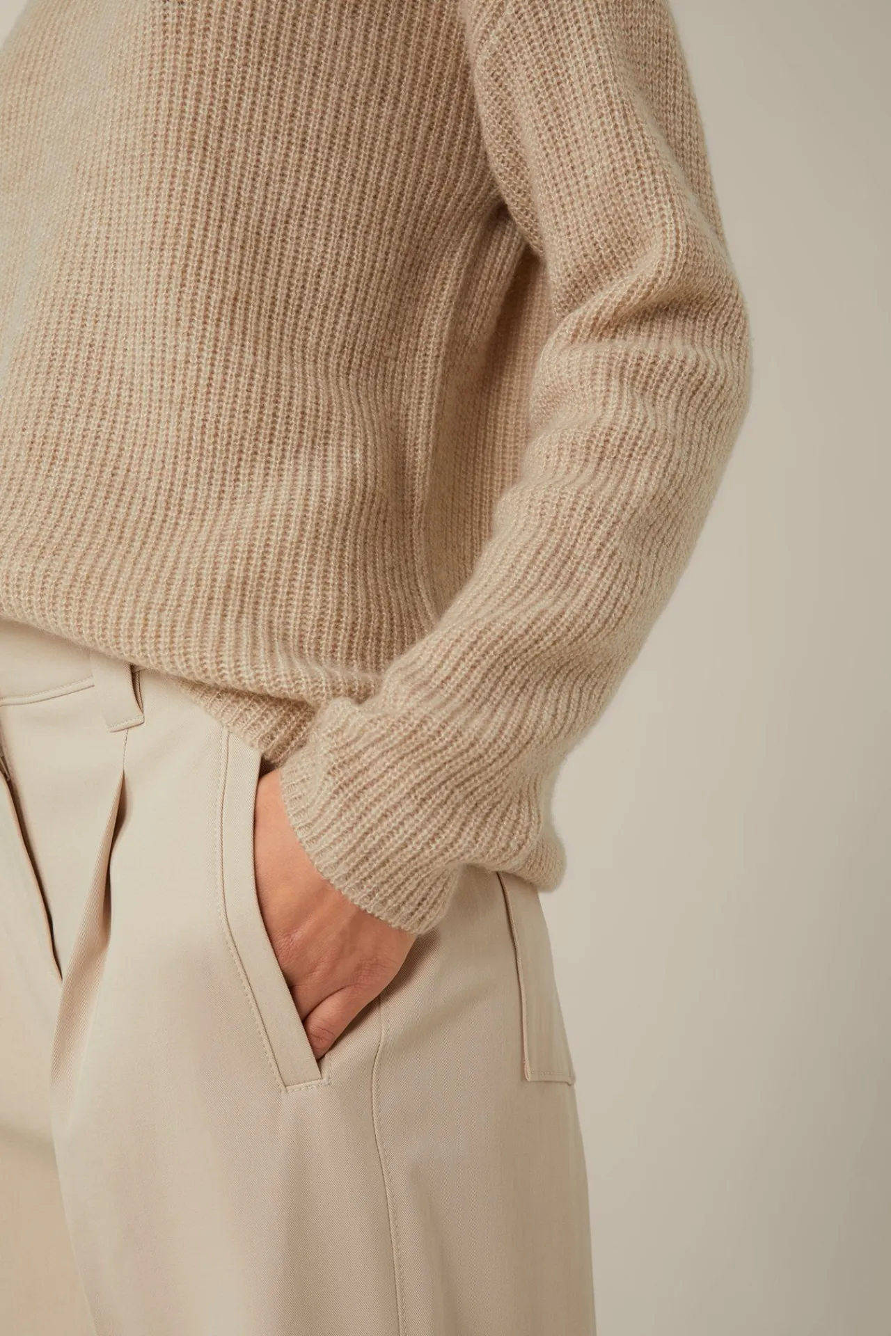 Wollmix-Pullover Mit Seide Und Cashmere In*Windsor Hot