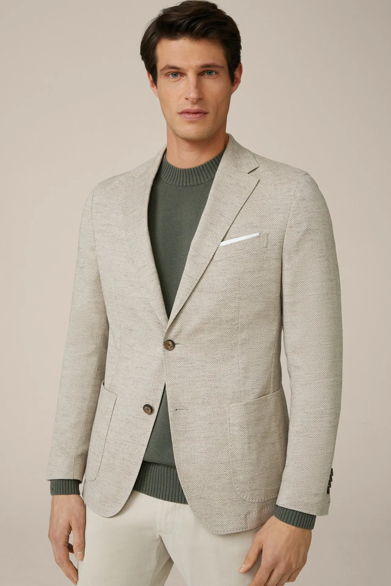 Wollmix-Sakko Giro In Gemustert*Windsor Sale