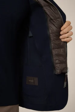 Wollmix-Sakko Triest In Navy Strukturiert*Windsor Sale