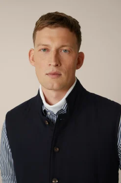 Wollmix-Weste Emiliano Mit Stehkragen In*Windsor Discount