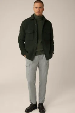 Woll-Overshirt Orio Mit Aufgesetzten Brusttaschen In*Windsor Outlet