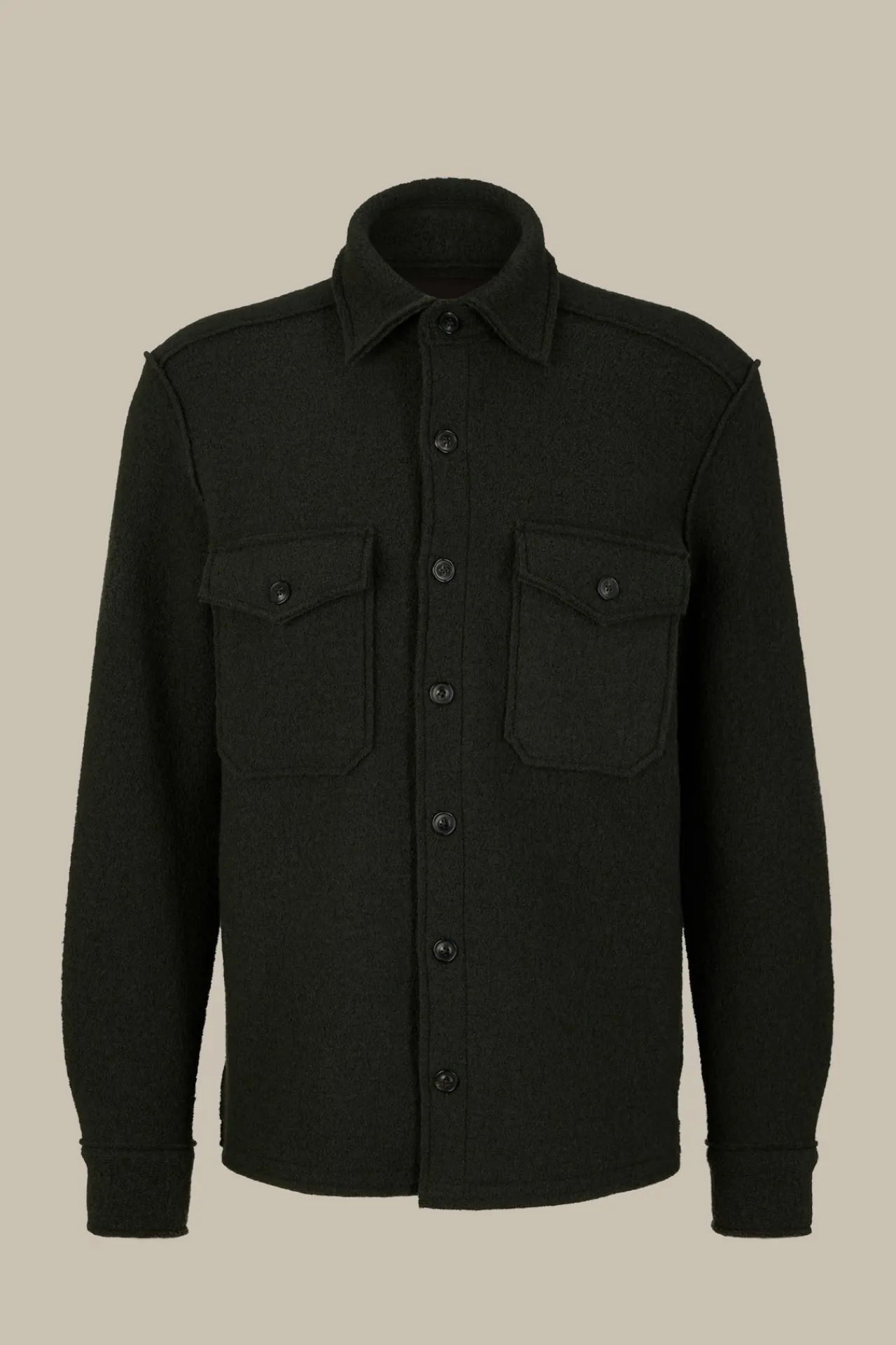 Woll-Overshirt Orio Mit Aufgesetzten Brusttaschen In*Windsor Outlet