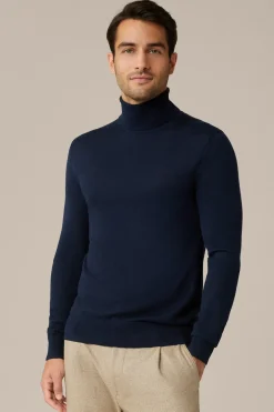 Woll-Rollkragen-Pullover Nando Mit Seide Und Cashmere In*Windsor New