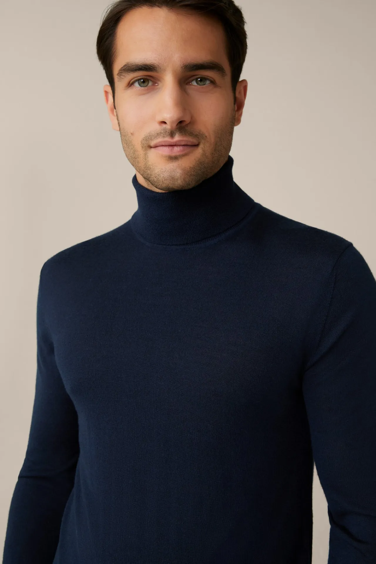 Woll-Rollkragen-Pullover Nando Mit Seide Und Cashmere In*Windsor New