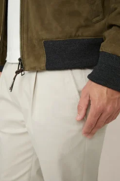 Ziegenvelours-Leder-Blouson Borello In*Windsor Hot
